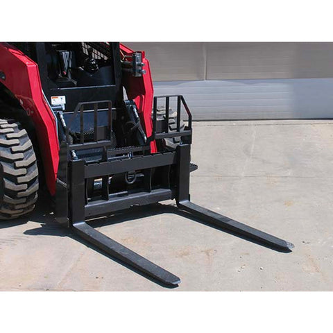 Skid Steer Walk Through Pallet Fork Attachment - Bradco