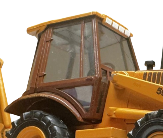 Case/New Holland Backhoe Cab Glass, Rear Right Hand Quarter Panel | Depco