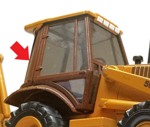 Case/New Holland Backhoe Cab Glass, Rear Right Hand Quarter Panel | Depco