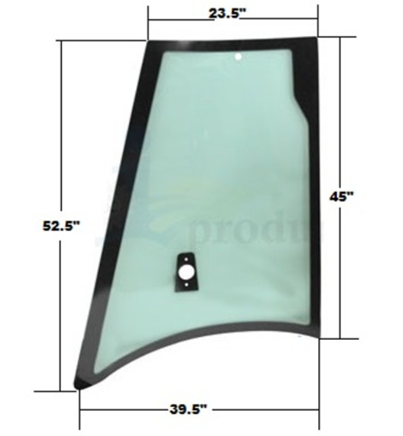 Case/New Holland Backhoe Rear Quarter Window Glass (Right Hand) | Depco