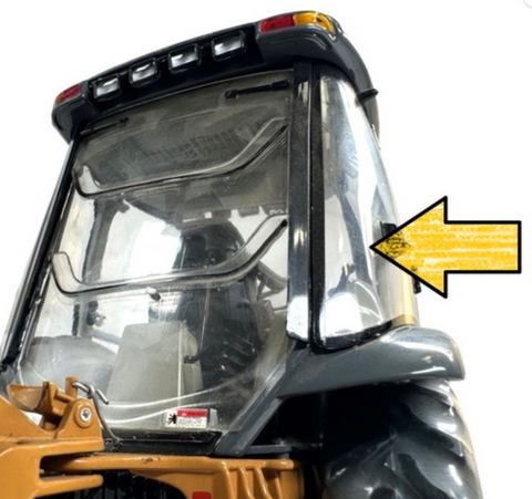 Case/New Holland Backhoe Rear Quarter Window Glass (Right Hand) | Depco