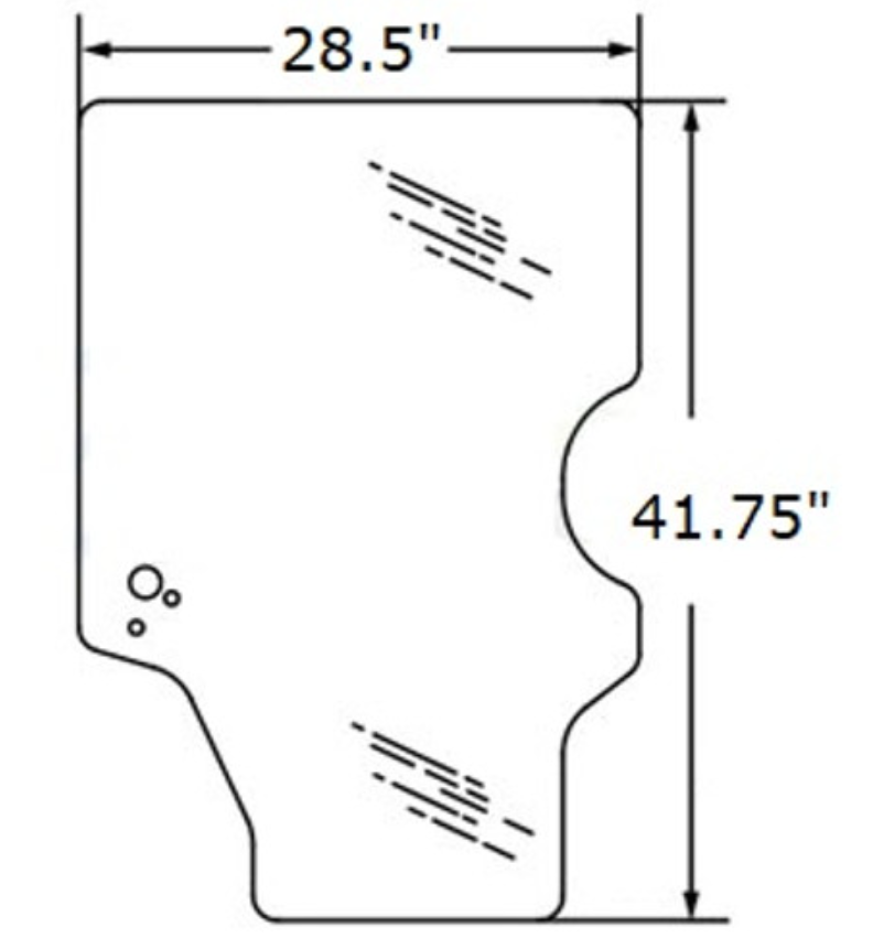 Case/New Holland Skid Steer Front Center Glass | Depco