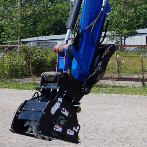 Mini Excavator Cold Planer - Blue Diamond