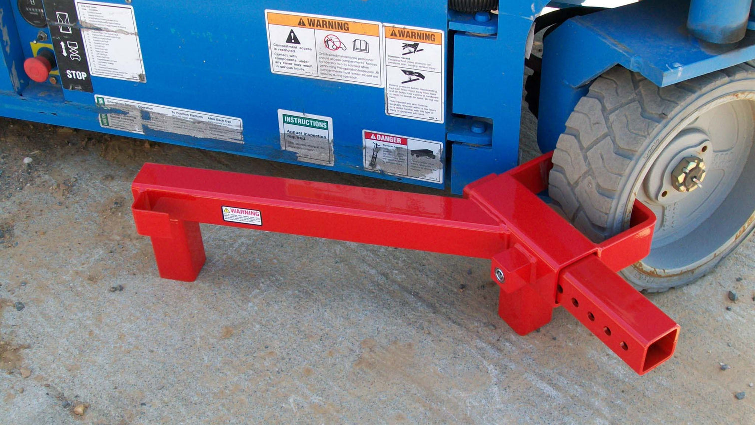 Cushion Tire Lift Lock - Equipment Lock