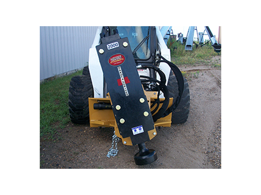 Dakota Post Driver 1600 and 1850 for Skid Steers - Haugen Attachments