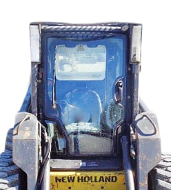 New Holland Deluxe Cab Polycarbonate Skid Steer Door | Shields Lexan Polycarbonate