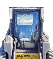 New Holland Deluxe Cab Polycarbonate Skid Steer Door | Shields Lexan Polycarbonate