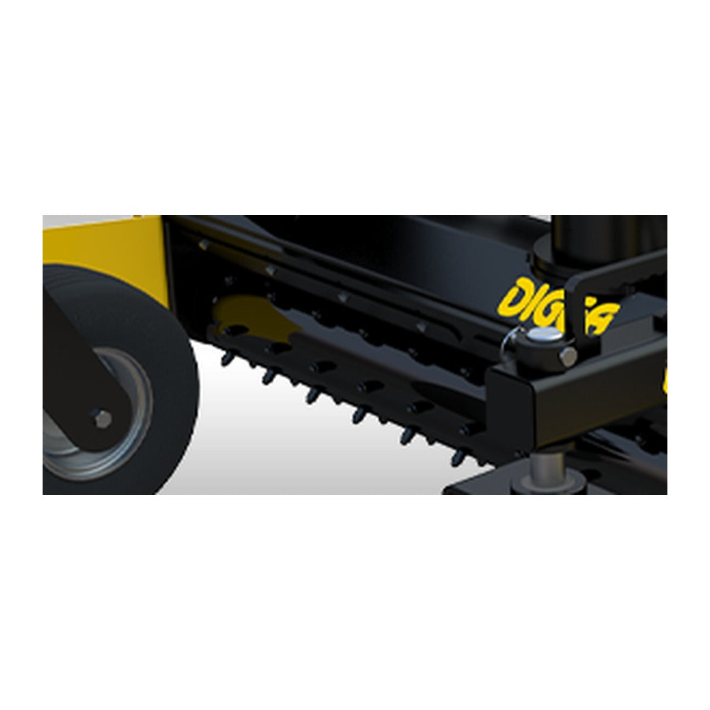 Tungsten carbide teeth on the Digga power rake drum