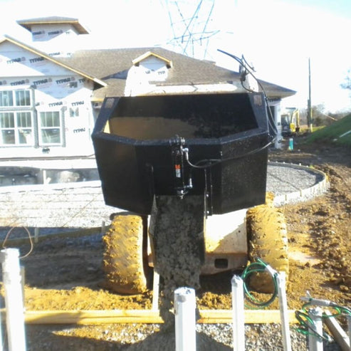 Heavy Duty Dispensing Bucket for Skid Steers - Blue Diamond