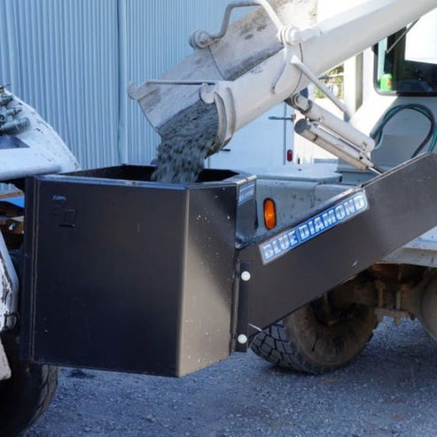Heavy Duty Dispensing Bucket for Skid Steers - Blue Diamond