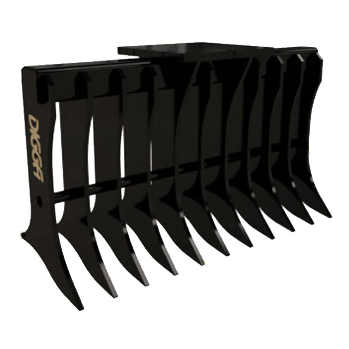 Root Rake Mount Excavator Root Rake Attachment - Digga – eSkidSteer