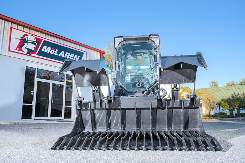 Extreme Duty Skid Steer Rock Grapple Bucket | McLaren Industries