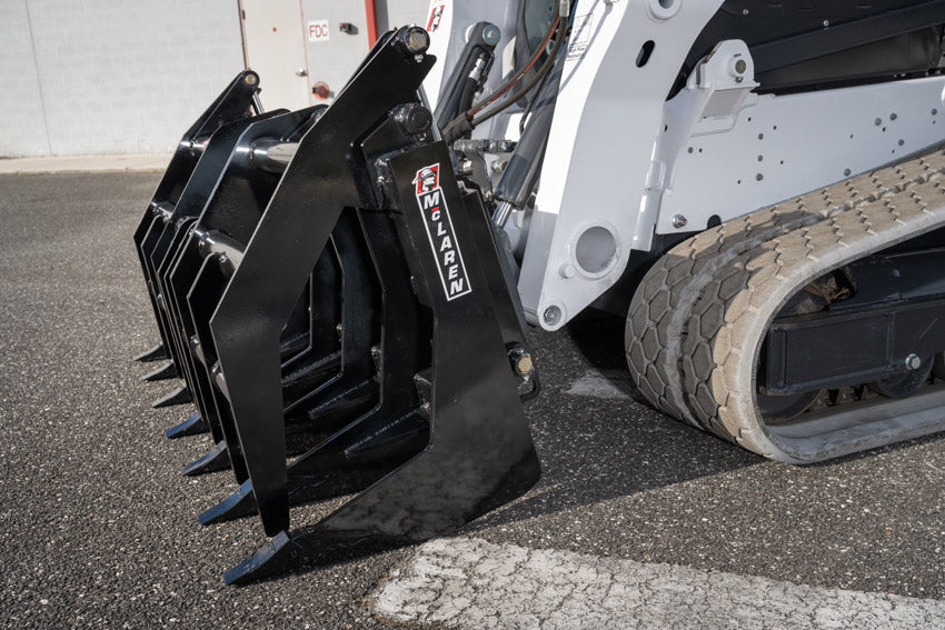 Extreme Duty Skid Steer Root Rake Grapple | McLaren Industries