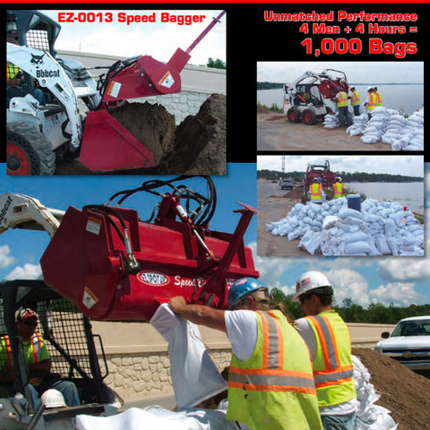 Skid Steer Speed Bagger Attachment - EZ SPOT UR