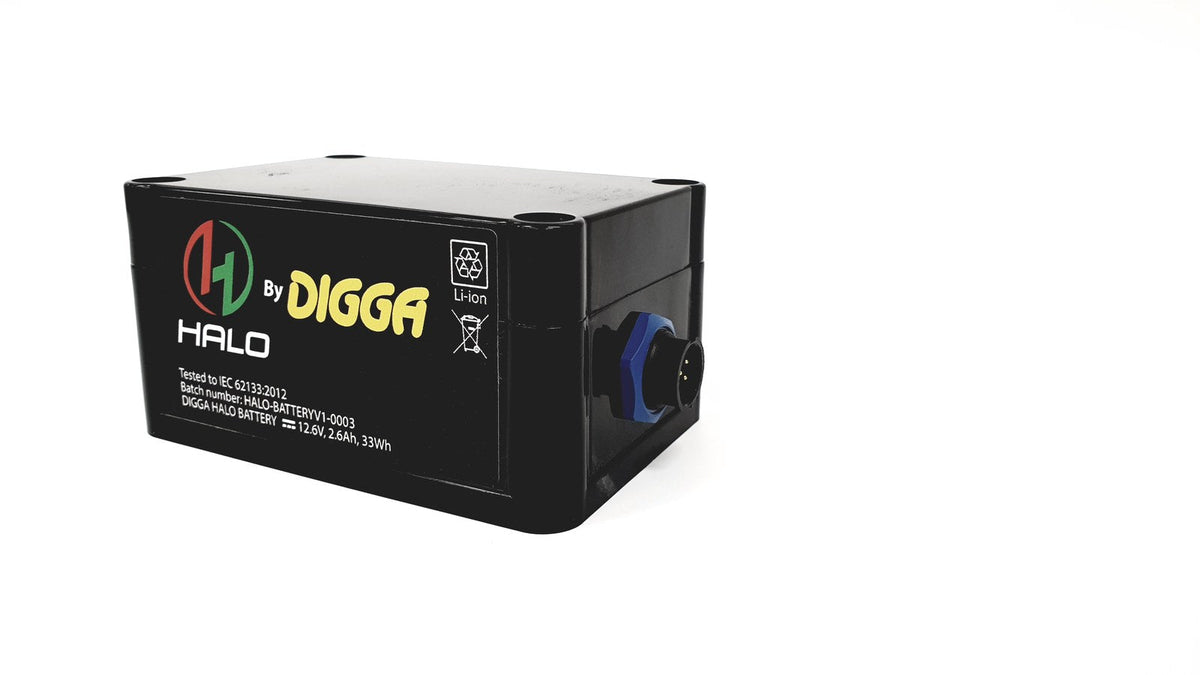 Digga HALO magnetic battery pack for the auger alignment system