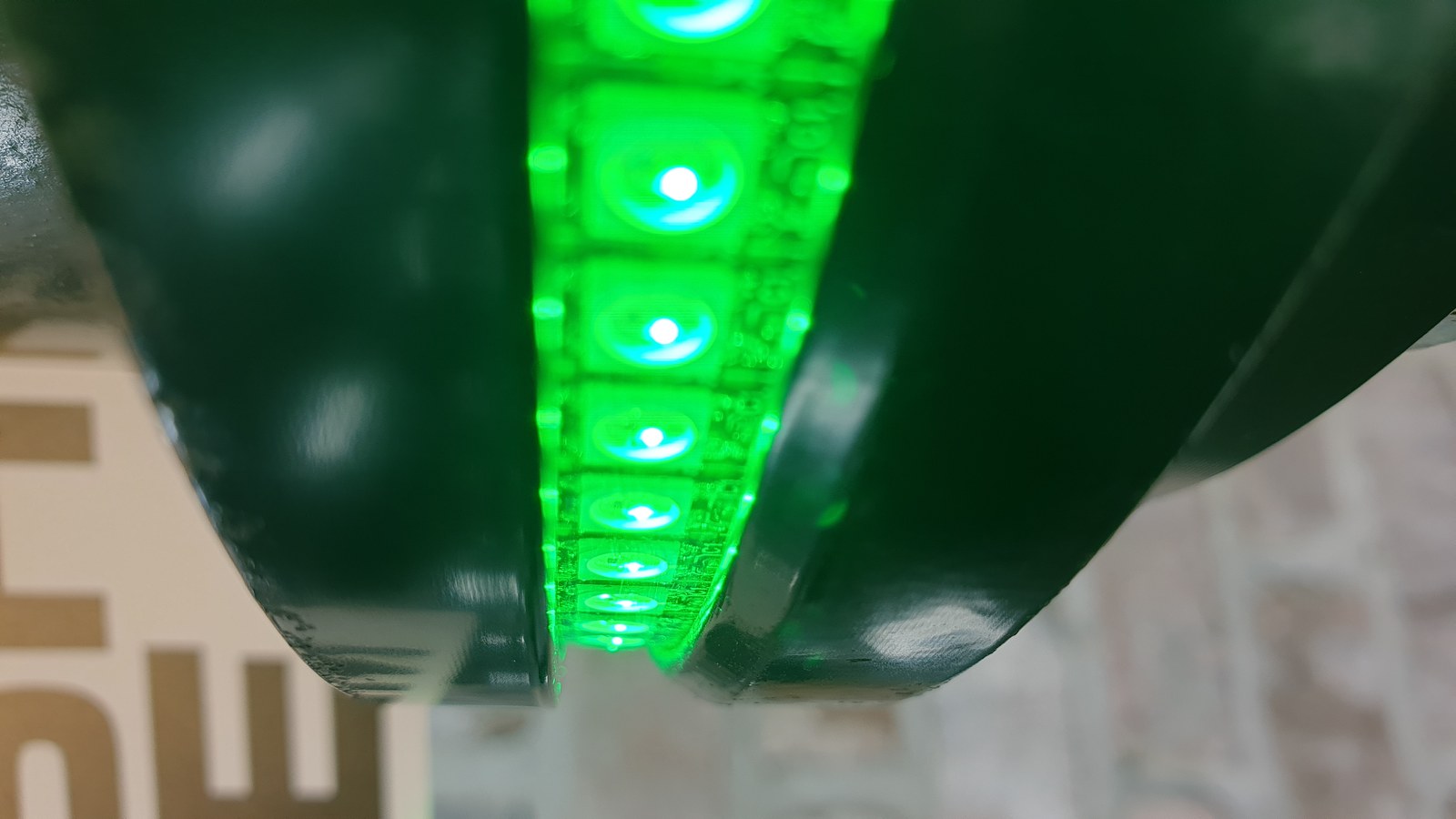 Digga HALO LED ring showing green for plumb