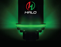 Digga HALO alignment ring lit green on an auger drive