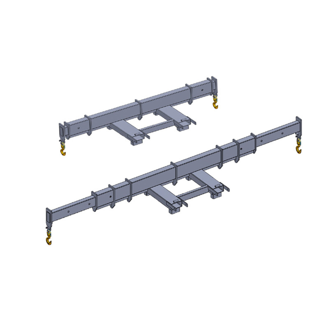 Telehandler Fork Mounted Adjustable Spreader Bar - Haugen Attachments