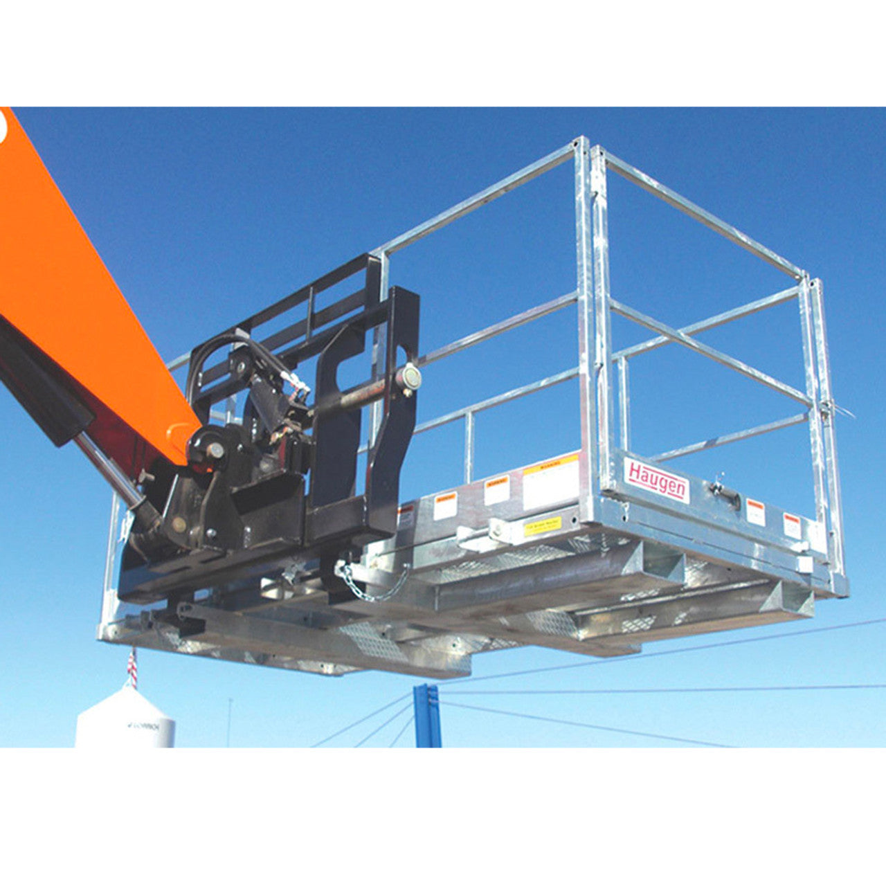 Telehandler Galvanized Work Platform - Haugen Attachments