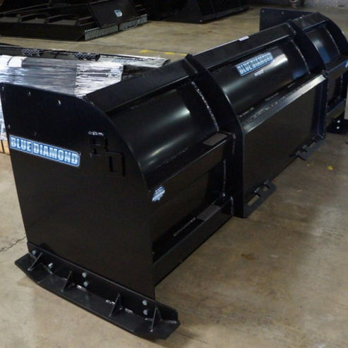 Skid Steer Heavy Duty Snow Pusher - Blue Diamond