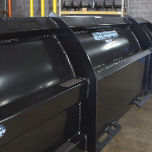 Skid Steer Heavy Duty Snow Pusher - Blue Diamond