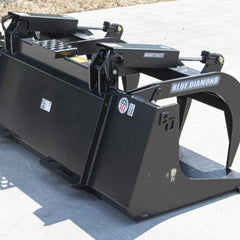 Grapple Bucket Heavy Duty Loader Attachment - Blue Diamond