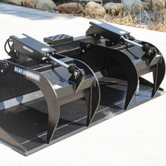Grapple Bucket Heavy Duty Loader Attachment - Blue Diamond