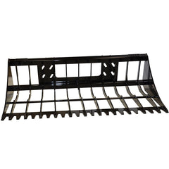 Heavy Duty Skid Steer 6" Spacing Rock Bucket - Top Dog Attachments