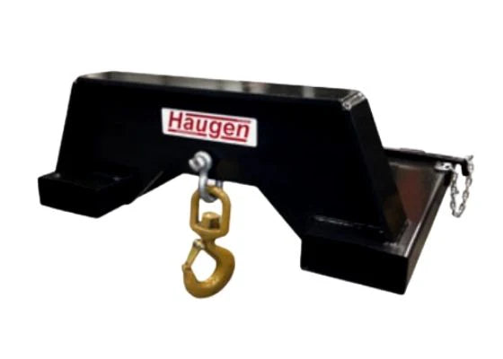 High Capacity Lifting Swivel Hook For Large Forklifts and Wheel Loaders - Haugen Attachments