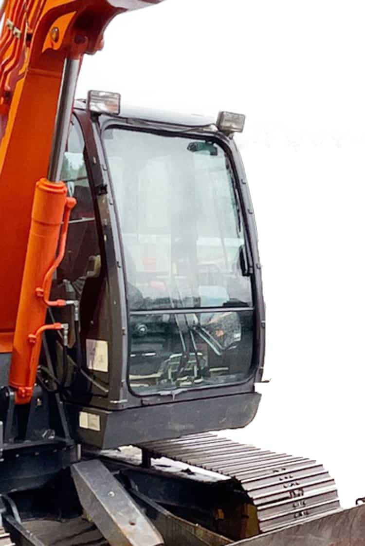 Hitachi Excavator Windshield: ZX-3 Mid-size | Shields Lexan Polycarbonate