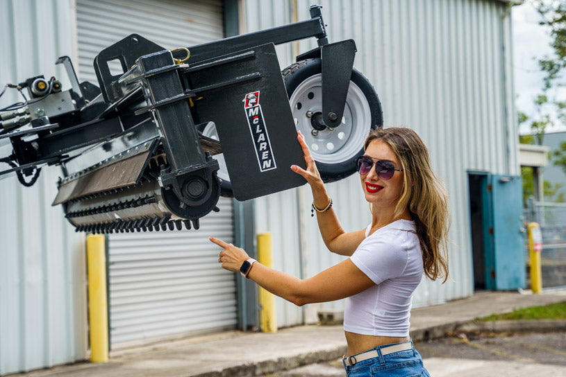 Power Rake Boom Machine Hydraulic Power Rake | McLaren Industries – eSkidSteer