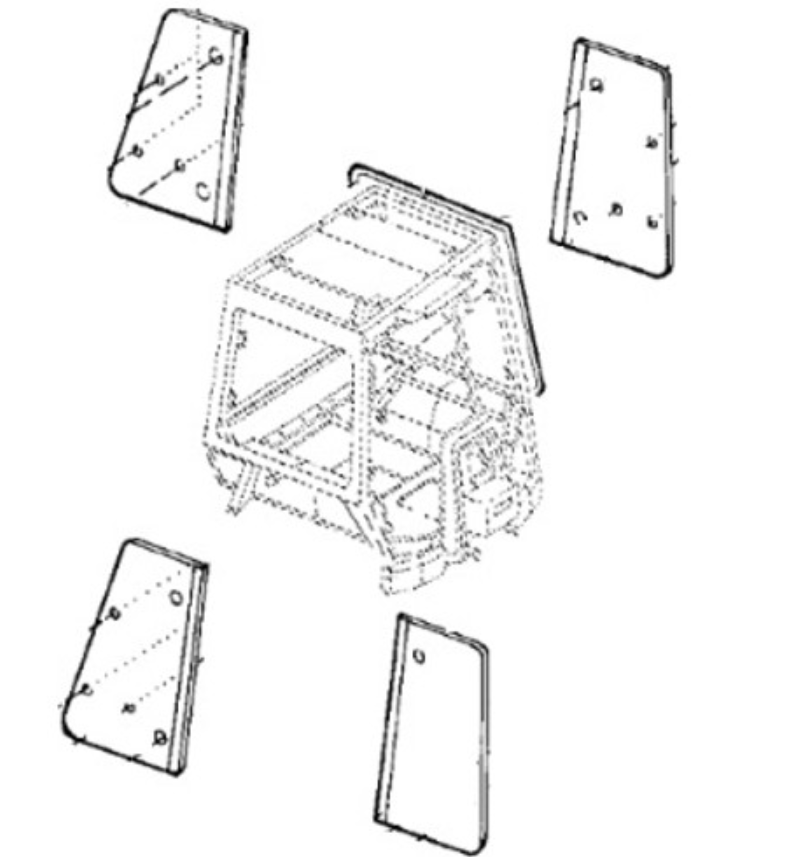 John Deere Backhoe Left or Right Side Cab Glass | Depco