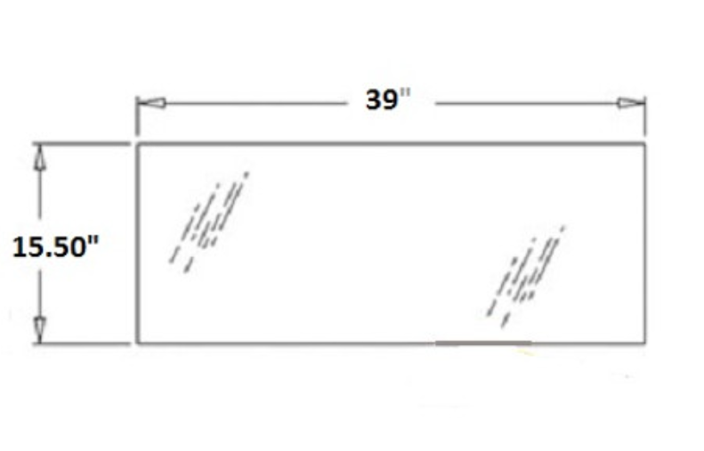 John Deere Backhoe Lower Rear Glass | Depco