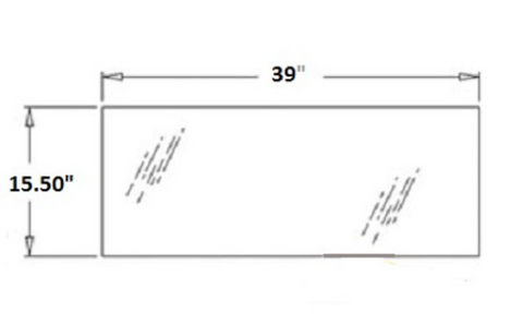 John Deere Backhoe Lower Rear Glass | Depco