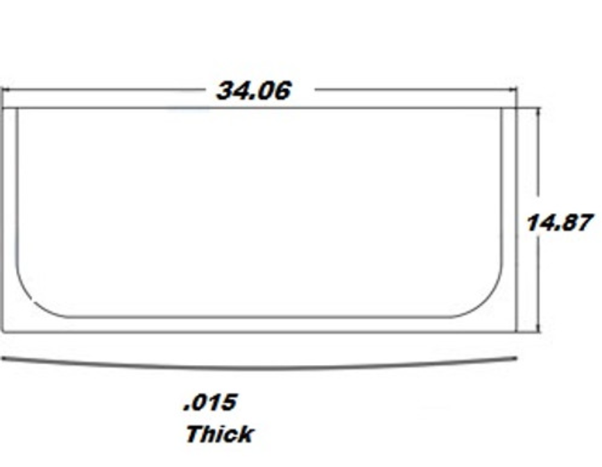 John Deere Lower Front Windshield Glass | Depco