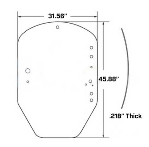 John Deere Skid Steer Cab Windshield Door Glass | Depco