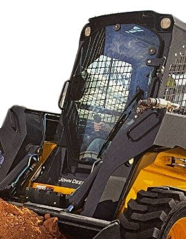 John Deere Skid Steer Forestry Door - E Series | Shields Lexan Polycarbonate