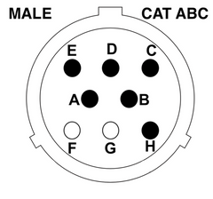 Female Machine Side Bobcat 14 Pin to Attachment Side Cat, Terex & ASV 8 Pin - Skid Steer Genius
