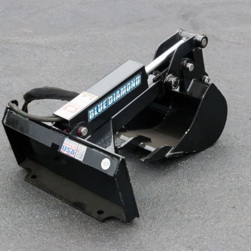 Compact Mini Backhoe Attachment for Skid Steers - Blue Diamond