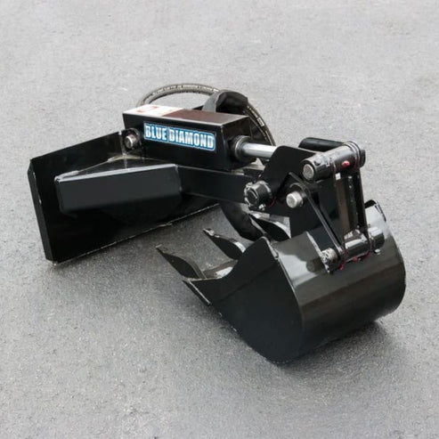 Compact Mini Backhoe Attachment for Skid Steers - Blue Diamond