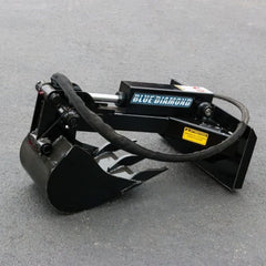 Compact Mini Backhoe Attachment for Skid Steers - Blue Diamond