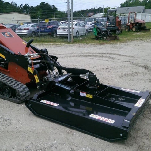Mini Brush Cutter Closed Front for Skid Steer - Blue Diamond