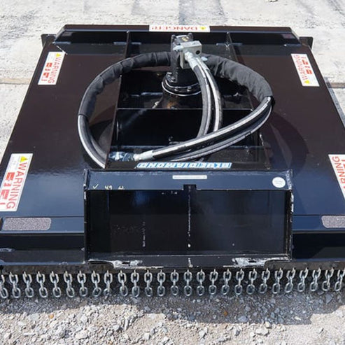 Mini Brush Cutter Closed Front for Skid Steer - Blue Diamond
