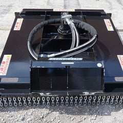 Mini Brush Cutter Closed Front for Skid Steer - Blue Diamond