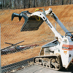 Skid Steer Mini Grapple Bucket - Blue Diamond