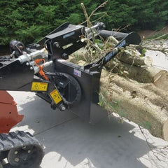 Skid Steer Mini Grapple Bucket - Blue Diamond