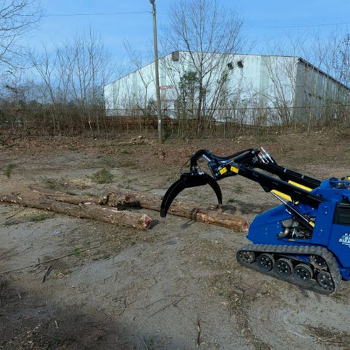 Mini Log Grapple for Loaders - Blue Diamond