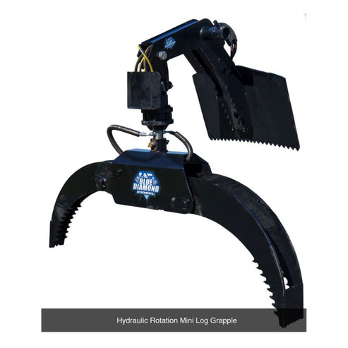 Mini Log Grapple for Loaders - Blue Diamond
