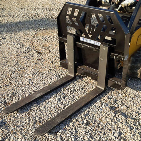 Compact Mini Pallet Fork Loader Attachment | Blue Diamond