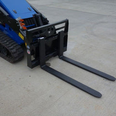 Low Profile Mini Pallet Forks for Skid Steer | Blue Diamond